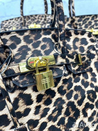 Cумка женская hermes birkin leopard