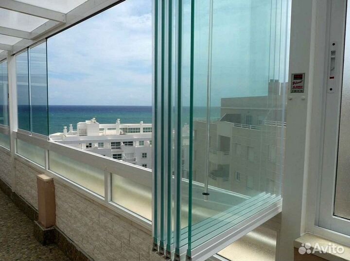 Безрамное (панорамное) остекление веранд