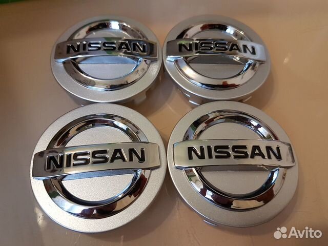 Заглушки литых дисков колпачки Nissan 58мм