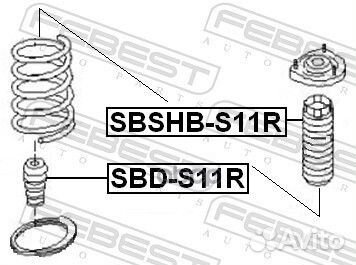 Пыльник заднего амортизатора sbshbs11R Febest