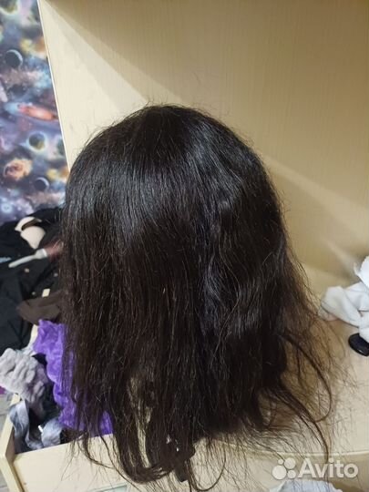 Голова манекен натуральные волосы
