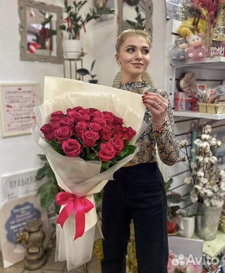 Розы 25 штук 50 см