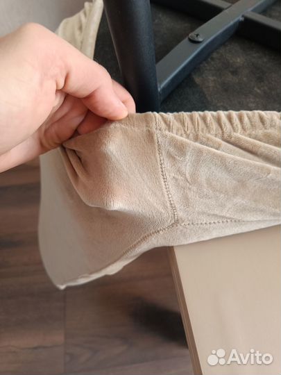 Велюровые чехлы для стульев на резинке