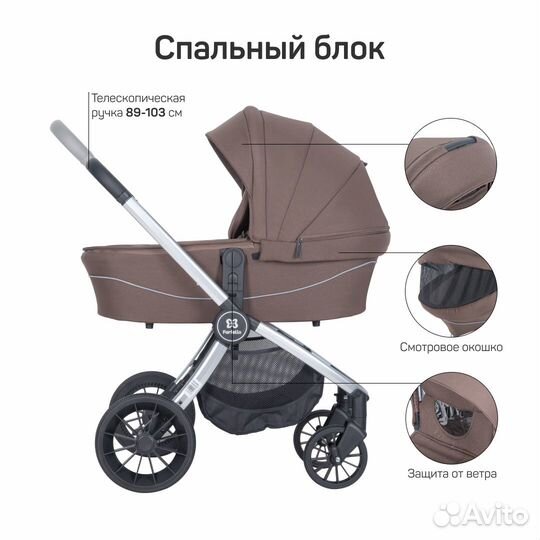 Новая Коляска модульная 2в1 Baby shell