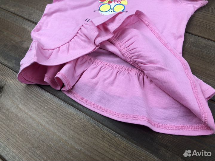 Платье футболка для девочки новое Италия