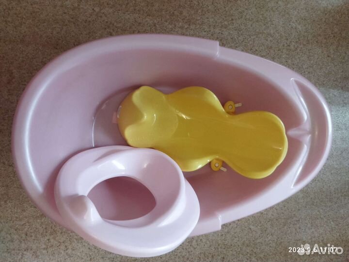 Ванночка, горка, накладка на унитаз