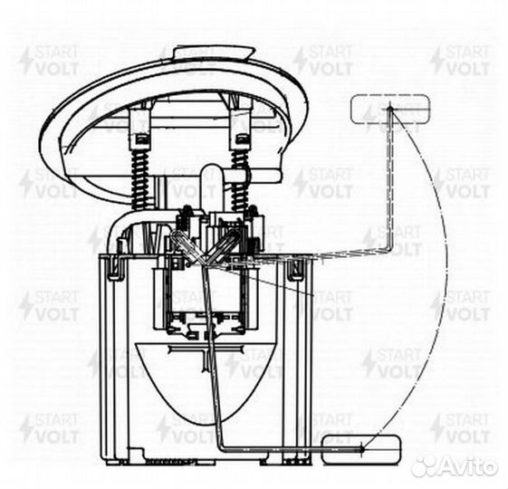 Startvolt SFM1521 Модуль топл. насоса для а/м Mercedes-Benz E W212 (09) /С W204 (06) 1.8i с/эж.нас