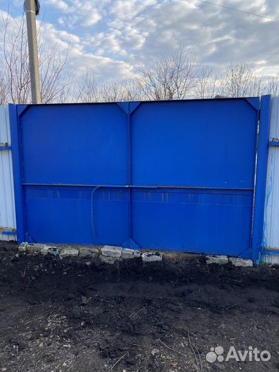 Ворота с калиткой распашные бу