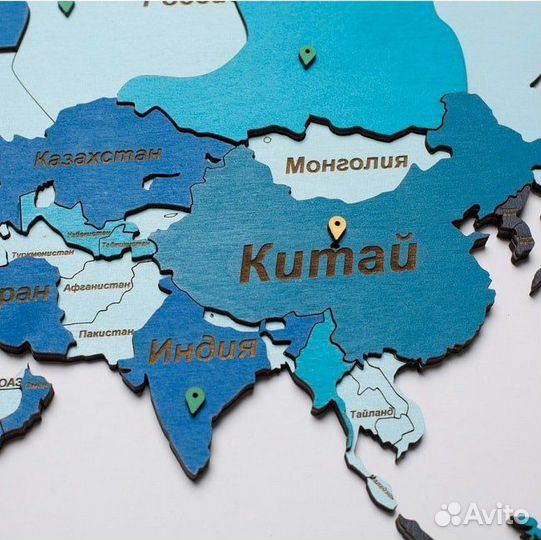 Карта mira на стену «Color blue» 130x78