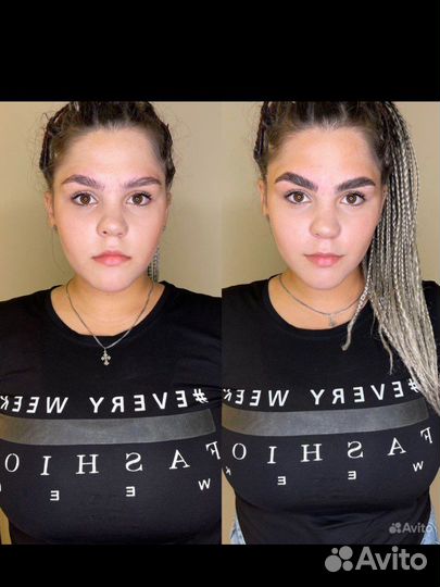 Модель на брови