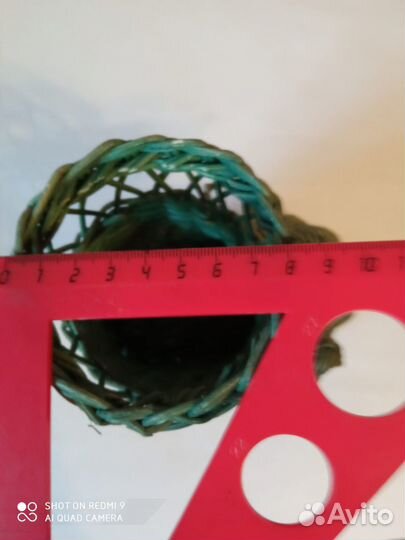 Сапожок плетеный из лозы