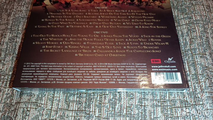 Cd диск Jethro Tull 2013 RU