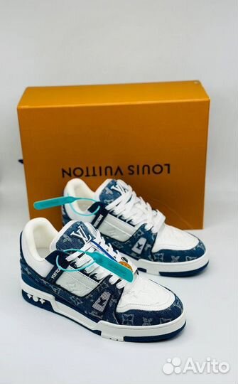 Кроссовки Louis Vuitton Trainer синие