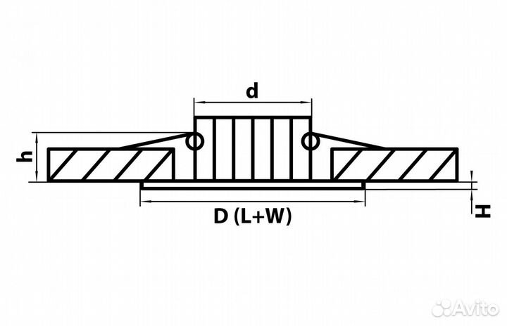 Светильник встраиваемый светодиодный