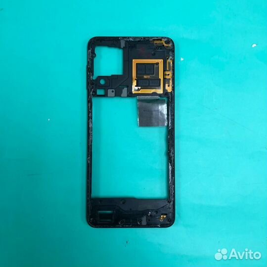 Рамка samsung A22 A225F средняя часть оригинал чер