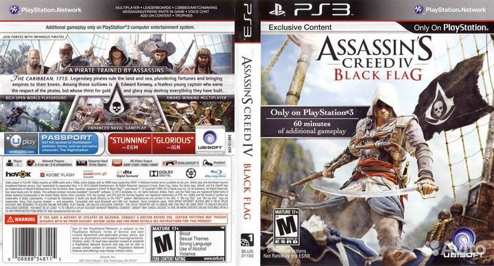 Игра для PS4 Assassin's Creed IV Черный флаг