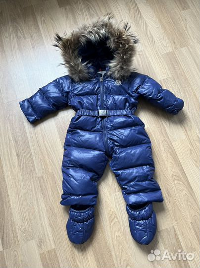 Темно синий moncler