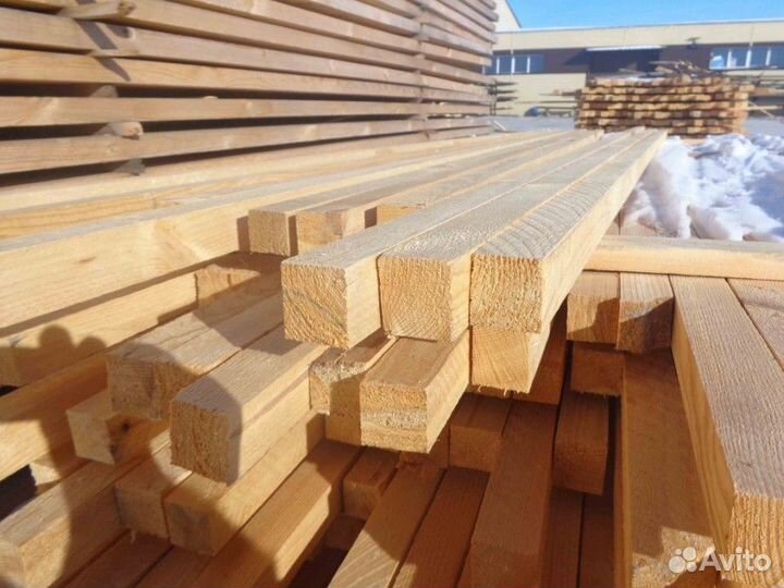 Брусок обрезной сухой хвоя 1 сорт