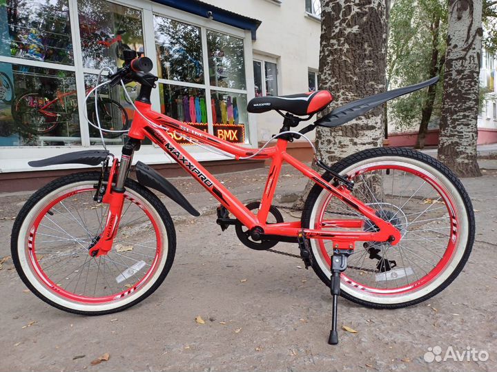Велосипед Maxxpro Slim 20д. рост 11 красно-черный