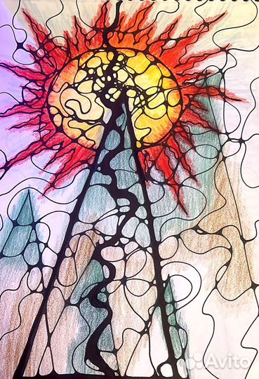 Арт рисунки Нейрографика