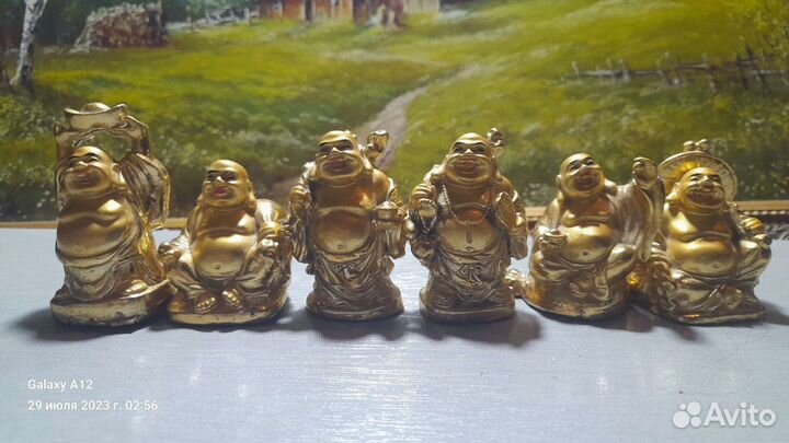 Статуэтки будды 6 шт