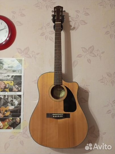 Гитара электроакустика Fender CD-60CE NAT-DS-V2