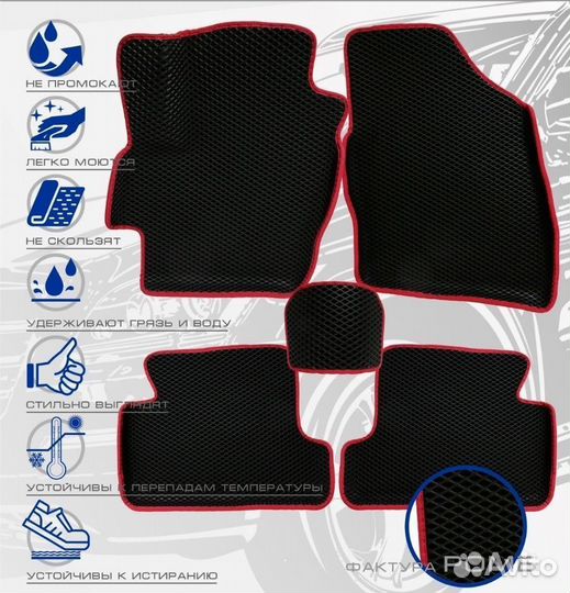 3D коврики ева volkswagen Polo 6 c 2020