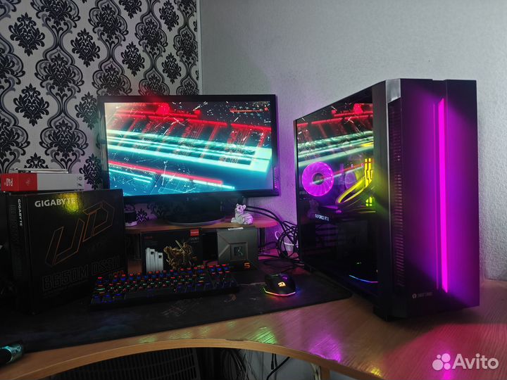 Игровой пк Ryzen 7600x Rtx 3080, монитор 165гц