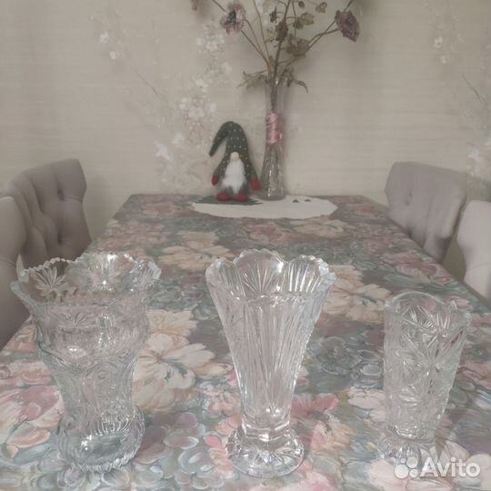 Ваза хрустальная ГДР- СССР