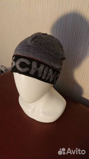 Moschino шапка серая. Оригинал 100