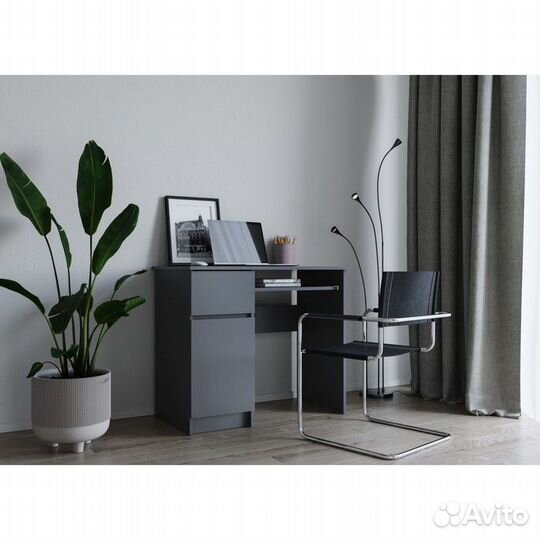 Стол Мори мс-1 Правый /Левый Белый, Графит