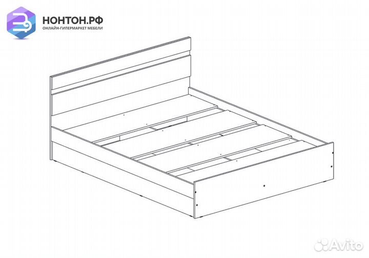 Кровать Нэнси капучино глянец / венге