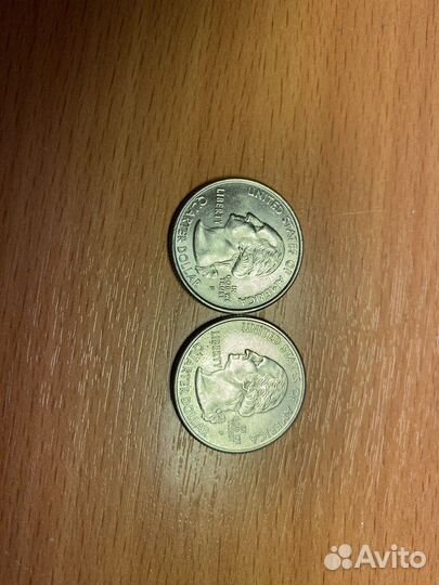 Монеты США 1/4 доллара (квотер, 25 центов)