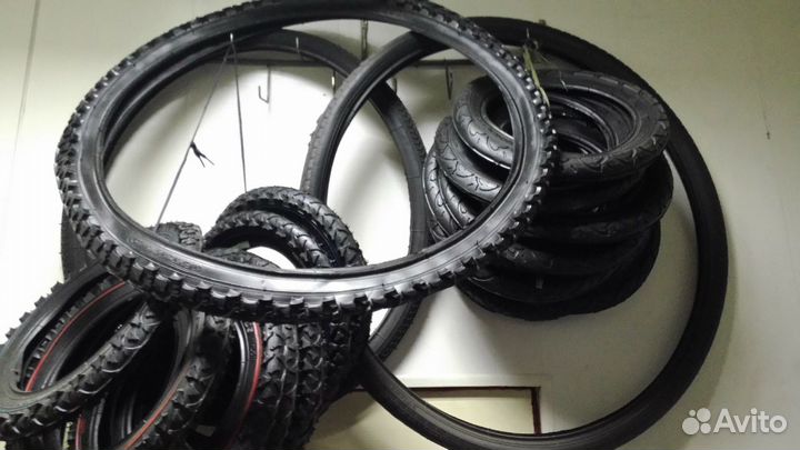 Покрышки и камеры для велосипедов и инвалидных кол