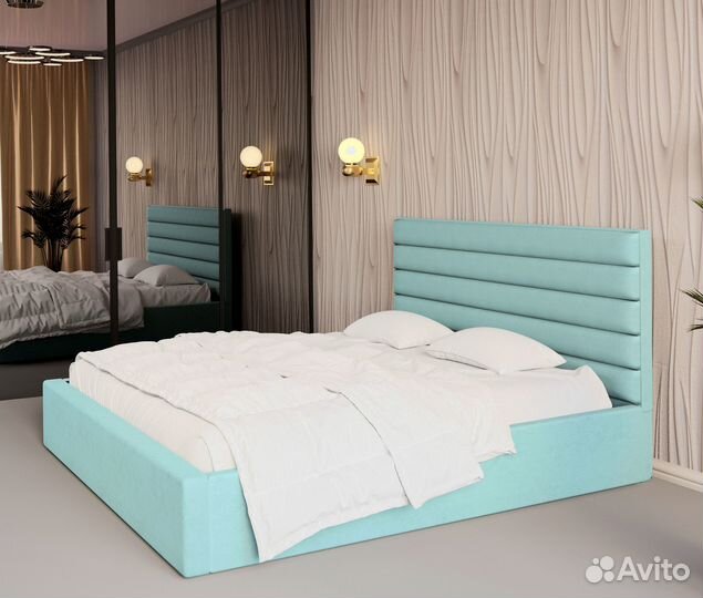 Кровать двуспальная 140x200 с подъемным механизмом