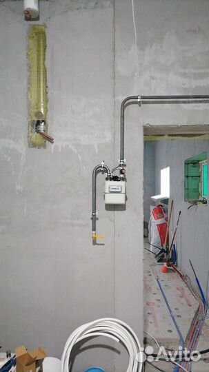 Монтаж внутреннего газопровода