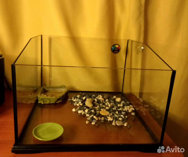 Террариум/палюдариум открытый стеклянный