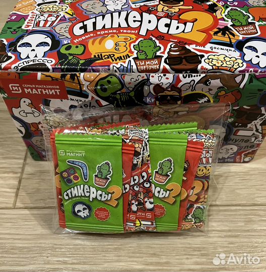 Стикерсы -2 запечатанная коллекция27 шт