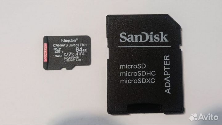 Карта памяти Kingston microsdxc 64 гб Class 10