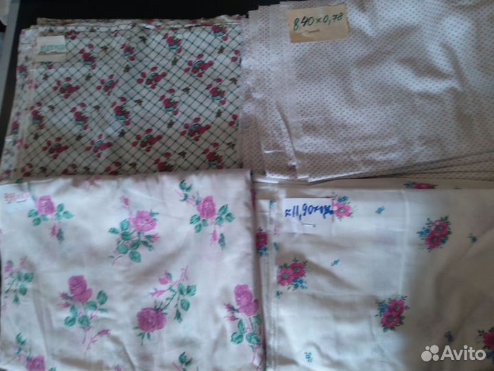 Белоземельные ситцы СССР, ситец, бязь.Доставка