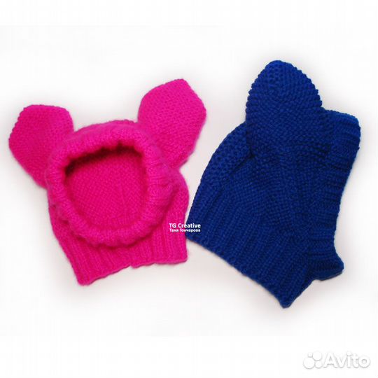 Шапочка с резинками для собак