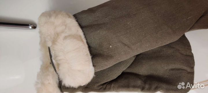 Варежки мужские, рукавицы зимние из овчины