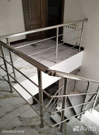 Перила с поручнем пвх