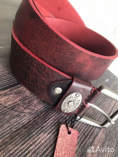 Мужской кожаный ремень