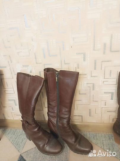 Сапоги женские натуральная кожа 39 40