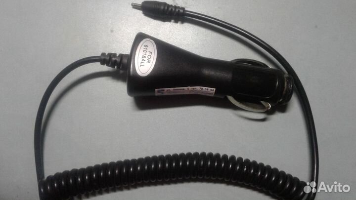 Кабель питания Прикуриватель - Штекер 2 мм