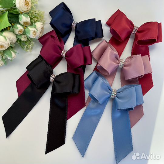 Банты стримеры, большие банты, банты на заколках