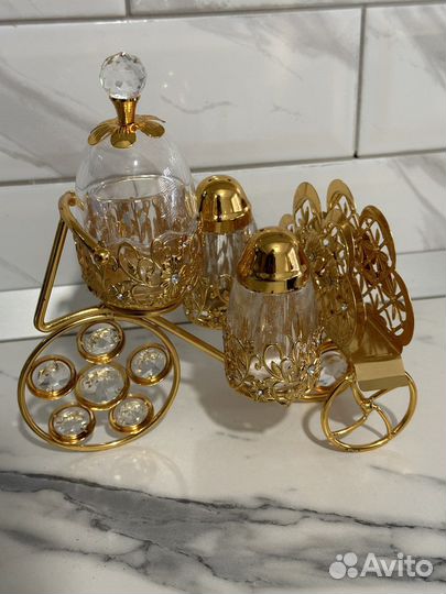 Поднос салфетница сахарница