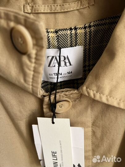 Zara тренч новый 13-14