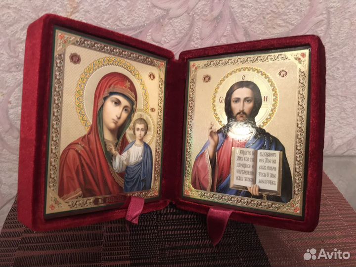 Складень Спаситель и Казанская